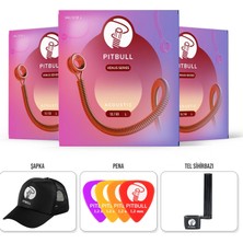 Pitbull Venüs Seri Akustik Gitar Teli 12-53 Light Vag 12-53 3p Ssc 3lü Set Hediyeli Paket