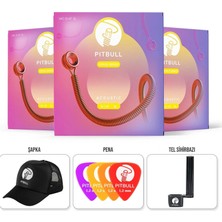 Pitbull Venüs Seri Akustik Gitar Teli 10-47 Super Light Vag 10-47 3p Ssc 3lü Set Hediyeli Paket