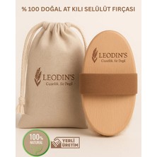 Leodıns %100 Doğal At Kılı Selülit Fırçası 200 gr Kadınlar İçin Selülit Giderici Etki