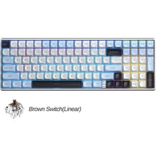 Aula S100 Pro Brown Switch How Swap Rgb Mekanik Klavye Bluetooth Kablolu Kablosuz Bağlantı Buz Mavisi