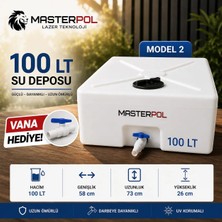 Promaster 100 Lt Kare Su Deposu VANA HEDİYE Model 2 Tankı Bidonu Karavan