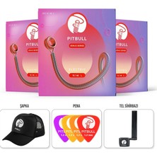 Pitbull Venüs Seri Elektro Gitar Teli 10-46 Super Light Veg 10-46 3p Ssc 3lü Set Hediyeli Paket