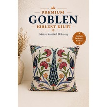 Goblen Çini Desen Kırlent Kılıf