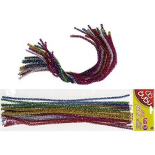Bubu 00106 Simli Şönil 7 Renk 30 cm 25'li Güvenli Sanatsal Malzeme