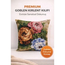 Goblen Üç Çiçek Desen Kırlent Kılıf