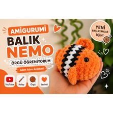 Kreatif Örgü Balık Nemo Amigurumi Örgü Öğrenme Kiti