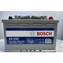 Bosch 12V 74 Ah Amper Akü 680 Standart 72 S4-032
