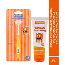 Babyton Doğal Portakal&mandalina Diş Macunu Florürsüz-3 Yönlü Diş Fırçası Lupy 2'li Set