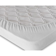 Menderes Home Cotton Collection Tek Kişilik Sıvı Geçirmez Yatak Alez ( Fitted )  cm Beyaz