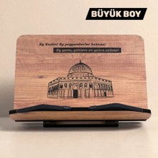 İsfahanTA Kitap Okuma Standı Masaüstü Ahşap Rahle | Büyük Boy