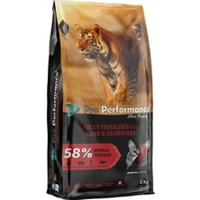 Pro Performance Kedi Maması 2 kg Sterilize Kuzu Eti ve Kızılcık Karışık Tat