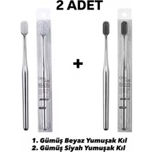 BIJIE Gümüş Renkli Diş Fırçası (2 Adet)