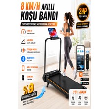 Reidan KB800 Eğim Aparatlı 2hp Yürüme ve Koşu Bandı 7 Katmanlı  Uzaktan Kumandalı Portatif Katlanabilir Koşu Cihazı Aleti