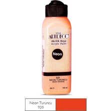 Artdeco Neon Turuncu Akrilik Boya 140 ml Y-070R-920 Özel Renk Seçeneği ile Canlı Sanatsal Malzeme