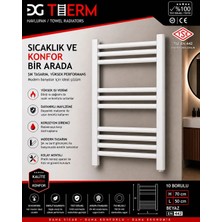 Dgtherm Havlupan 50X70 cm 10 Borulu Beyaz Lüx Havlupan