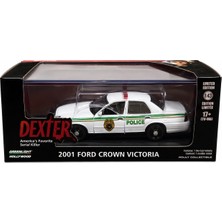 Greenlight Hollywood Dexter 1:43 2001 Ford Crown Victoria –  Yeşil Şeritli  Miami Polis Arabası