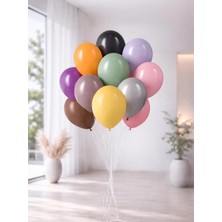 Karışık Renk Lateks Balon – Kalisan Parti Süsleme Balonları 12 Inc 100'LÜ