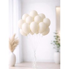Kalisan Retro Beyaz Lateks Mini Balon 5 Inc 12 cm 10'lu