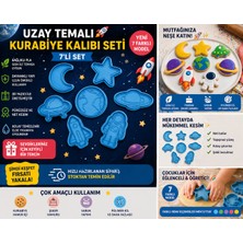 3D Boyuthane Uzay Temalı Kurabiye Kalıbı Seti 7’li