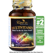Kiperin Multivitamin 30 Kapsül | 13 Vitamin & 6 Mineral | Cilt, Saç, Tırnak & Enerji Türkiye Menşeli