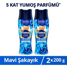 Yumoş Mavi Şakayık Çamaşır Parfümü 200 G X2 Kalıcı Ferahlık ve Koku Kilidi Özelliği ile
