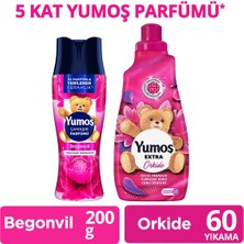 Yumoş Çamaşır Parfümü Begonvil 200G X1 + Yumoş Extra Konsantre Çamaşır Yumuşatıcı Orkide 1440 ml X1