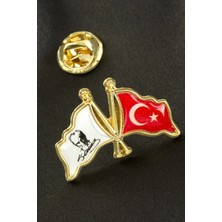 Osense Ay Yıldız Atatürk Imzalı Yaka Rozet