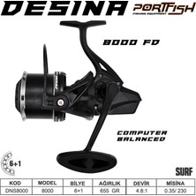 Port Fish Portfish  Desina 8000 Olta Makinası