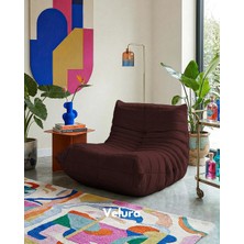 Velura Home & Living Muvva Berjer & Pofuduk Relax Koltuk & Armut Tekli Koltuk - Bordo