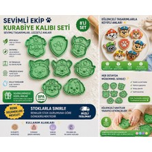 3D Boyuthane Sevimli Köpek Temalı Kurabiye Kalıbı Seti 8’li