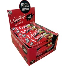 UNIQ2GO Chocodark Fındıklı Bitter 608 gr 16’lı Kutu Yüksek Proteinli Atıştırmalık İçindekiler: Hurma ve Kakao