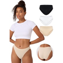 Forever More 3'lü Kadın Dikişsiz Basic Slip Külot