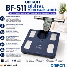 Omron BF-511 Dijital Vücut Analiz Baskülü + Hassas Mutfak Tartısı Hediye