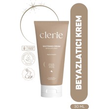 Clerie Cilt Beyazlatıcı Krem – Hint Dutu & Alpha Arbutin Leke Karşıtı ve Aydınlatıcı Parfümsüz Nemlendirici Beyazlatma Kremi - Renk Açıcı