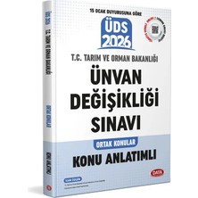 Data Yayınları 2026 Üds Tarım ve Orman Bakanlığı Ortak Konular Ünvan Değişikliğine Hazırlık Seti Konu ve Soru