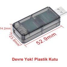 Robiz Plastik USB Adum Devre Kutusu Şeffaf Elektronik Proje Ürün ADUM3160 Shell Voltmetre Ampermetre