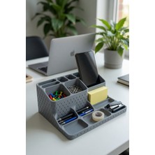 My Craft 3D Telefon Standlı Masaüstü Organizer – Kalemlik, Notluk ve Ofis Düzenleyici