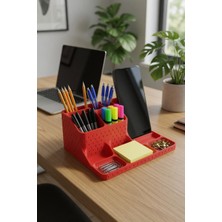 My Craft 3D Telefon Standlı Masaüstü Organizer – Kalemlik, Notluk ve Ofis Düzenleyici