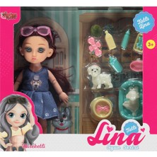 Vardem Oyuncak Kutulu Aksesuarlı Tatlı Lina Bebek - Mavi