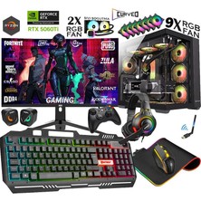 Zeiron Damage X50 Ryzen 7 5700X 32GB RAM 1TB M.2 RTX5060Ti 240mm Sıvı Soğutmalı 27" 240Hz Oyun Bilgisayarı