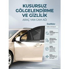 Ankaflex 2 Adet Oto Yan Cam Perde File Bebek Pencere Örtüleri Gizlilik Sağlayan Karartma Özelliği