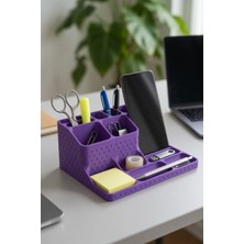My Craft 3D Telefon Standlı Masaüstü Organizer – Kalemlik, Notluk ve Ofis Düzenleyici