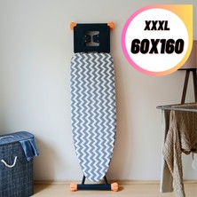Asev Home Ütü Masası Kılıfı Keçeli Ipli Stoperli Battal Boy 60X160 cm
