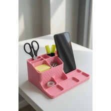 My Craft 3D Telefon Standlı Masaüstü Organizer – Kalemlik, Notluk ve Ofis Düzenleyici