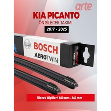 Arte Kia Picanto Ön Silecek Takımı 2017-2026 Uyumlu | Bosch Aerotwin Serisi | 2'li Set |