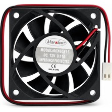 Marxlow 60X60X15 Dc 12 Volt 6cm 2 Uçlu Fan 12V 0.11A 2p
