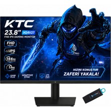 KTC 23.8'' H24V27 Gaming Monitör Fhd IPS 144Hz 1ms – Oyuncu Monitörü