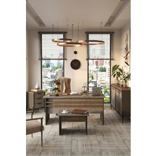Yurudesign Vista Abce Ofis Masa Takımı Modern Tasarım Ahşap ve Beton 1800x895x750 mm