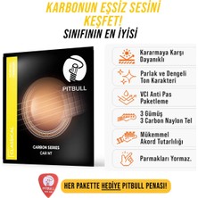 Pitbull Strings Carbon Seri Dengeli Ton Karakteri Mükemmel Akord Tutarlılığı Klasik Gitar Teli Takım + Pena Car