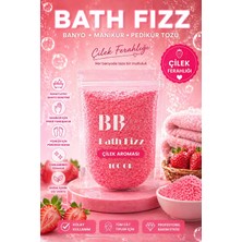 BB Bath Box Bath Box Çilek Kokulu Köpüren Banyo Tozu, Manikür Tozu 100 gr